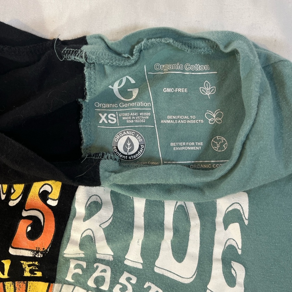 Let's Ride Two-Tone Graphic Tee, - Picture 3 of 3